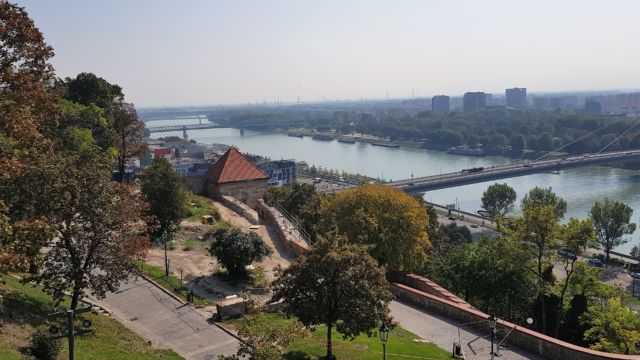Blick von der Burg auf die Donau
