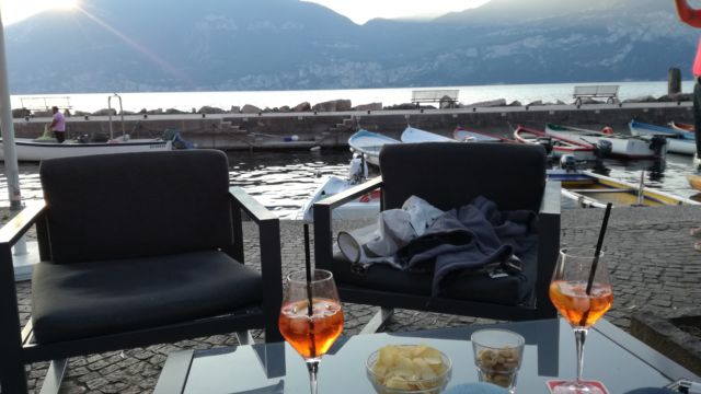 Chilliger Sundowner am Gardasee