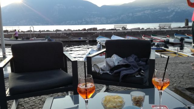 Chilliger Sundowner am Gardasee
