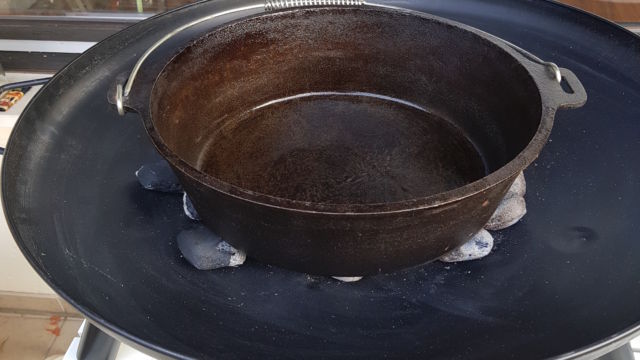 Den Dopf auf Temperatur bringen