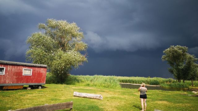 Ja, das ist schon vorbeigezogen...Eine halbe Stunde vorher waren wir mittendrin