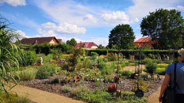 Der Garten wird von der Orangerie aus bewirtschaftet, man bekommt dort Kaffee und Kuchen.