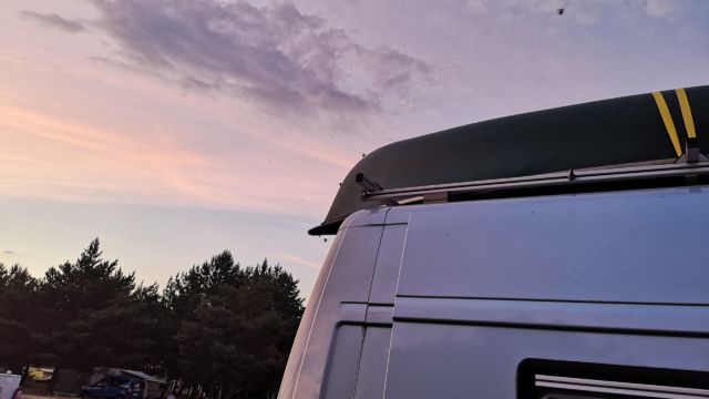 Junikäfer lieben unser Kanu. Irgendwie stehen die Jungs und Mädelz anscheinend auf GRÜN