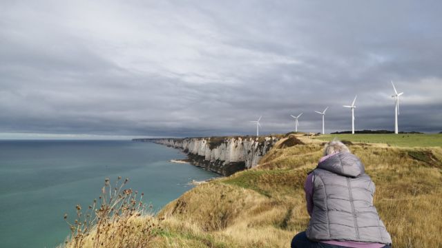 Sehr schöner Blick entlang der Klippen