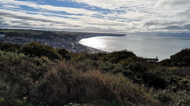 Blick vom Cap Fagnet aus über Fecamp